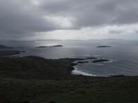 Blick vom Coomakista Pass Richtung Beara Halbinsel