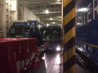 Unser Bus auf der P&O zurück nach Rotterdam