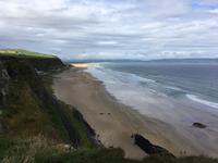 Ausflug nach Nordirland - Blick vom Mussenden Temple auf den Strand bei Downhill