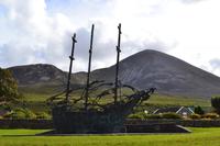 Am Croagh Patrick - National Famine Monument in Murrisk