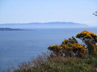 Blick auf die Mull of Kintyre von Schottland