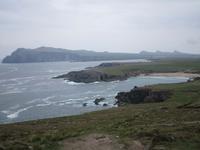 Blich vom Aussichtspunkt Ceann Sratha. Filmset von  letzten Starwars .