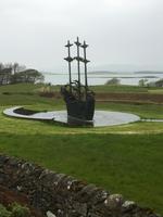 Fotostopp am Croagh Patrick - National Famine Monument