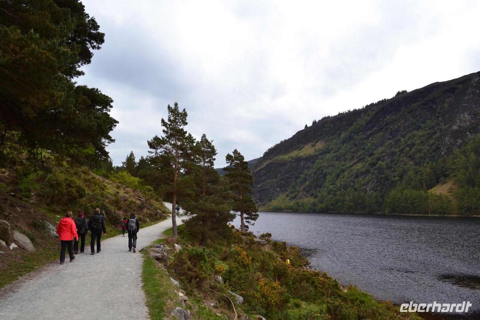 Wanderung in Glendalough - Upper Lake