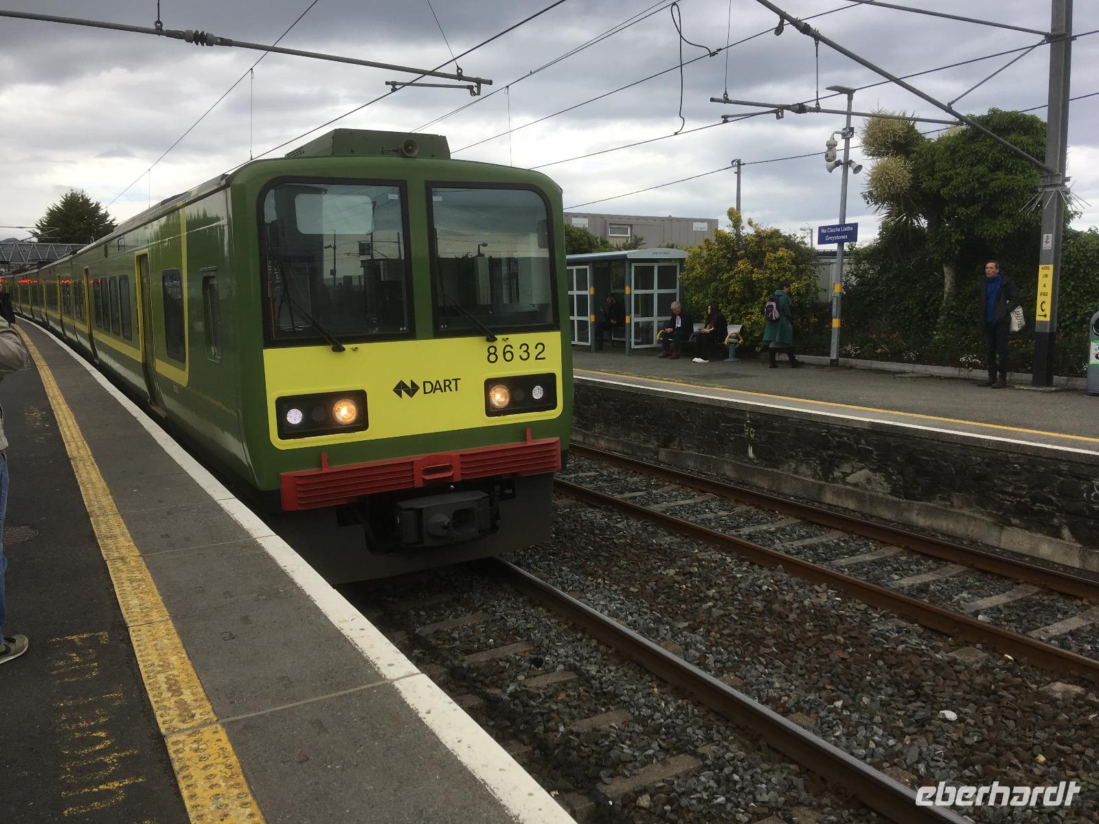 Zugfahrt von Greystones nach Dublin