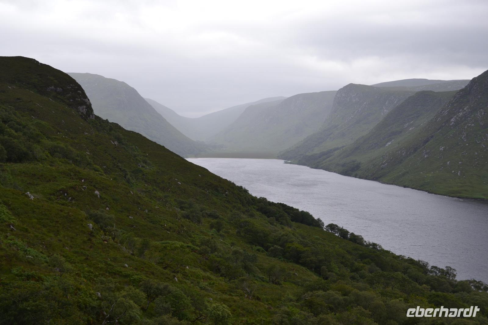 Glenveagh-Nationalpark - Blick vom Aussichtspunkt auf das Tal