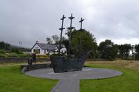 Fotostopp am Croagh Patrick - National Famine Monument