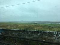 Fahrt mit dem DART-Zug von Greystones nach Dublin