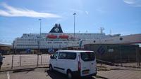 Ankunft im Fährhafen Amsterdam Ijmuiden