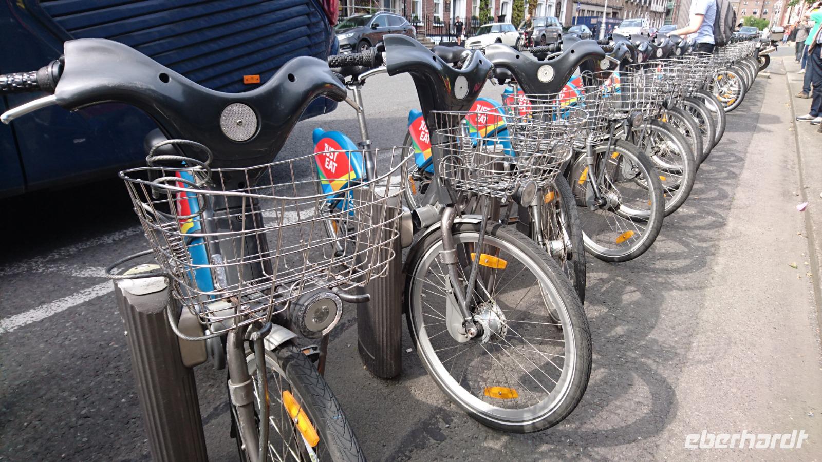 Fahrradverleihstation in Dublin