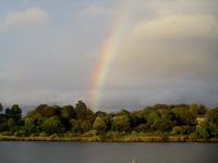 Ein Regenbogen zum Abendessen in Waterford