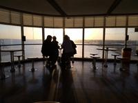 Romantische Abend- und Abschiedsstimmung auf der Fähre 