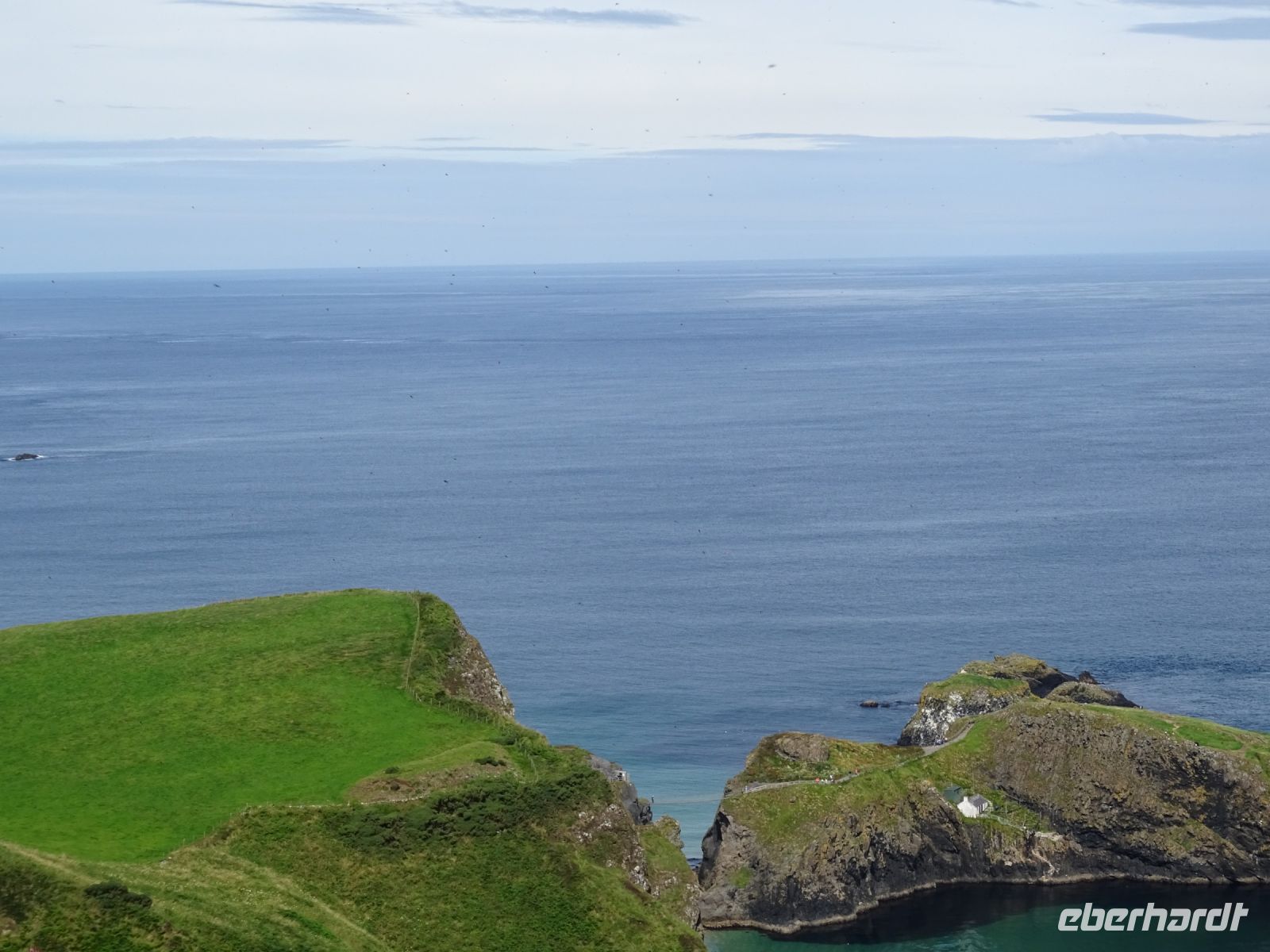  Blick zur  Hängebrücke