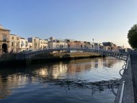1. Reisetag – Abendspaziergang durch Dublin – Ha’Penny Bridge