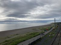 13. Reisetag – Rückkehr nach Dublin – Zugfahrt von Greystones nach Dublin – Strand bei Greystones