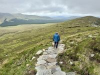 7. Reisetag – Wanderung im Connemara-Nationalpark – Abstieg vom Diamond Hill