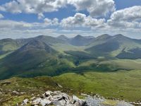 7. Reisetag – Tag in Connemara – Wandern im Nationalpark – Blick vom Diamond Hill auf die Twelve Bens