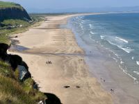 4. Tag – Ausflug nach Nordirland – Blick vom Mussenden Temple zum Strand von Downhill