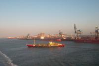 Wir verlassen den Europoort