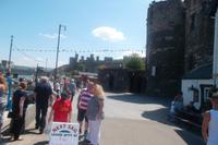 Blick zu Conwy Castle