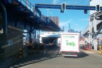 Auf dem Weg in die Irlandfähre