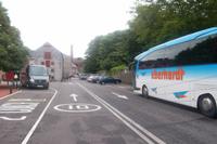 Unser Bus im Hof der alten Brennerei