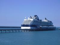 Kreuzfahrtschiff in Holyhead/Nordwales