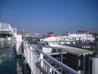 Ein letzter Blick auf den Hafen von Dublin