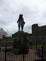 Statue von William III. im Hafen von Carrickfergus