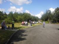 Mittagspause auf dem Parkplatz vom Glenveagh Nationalpark