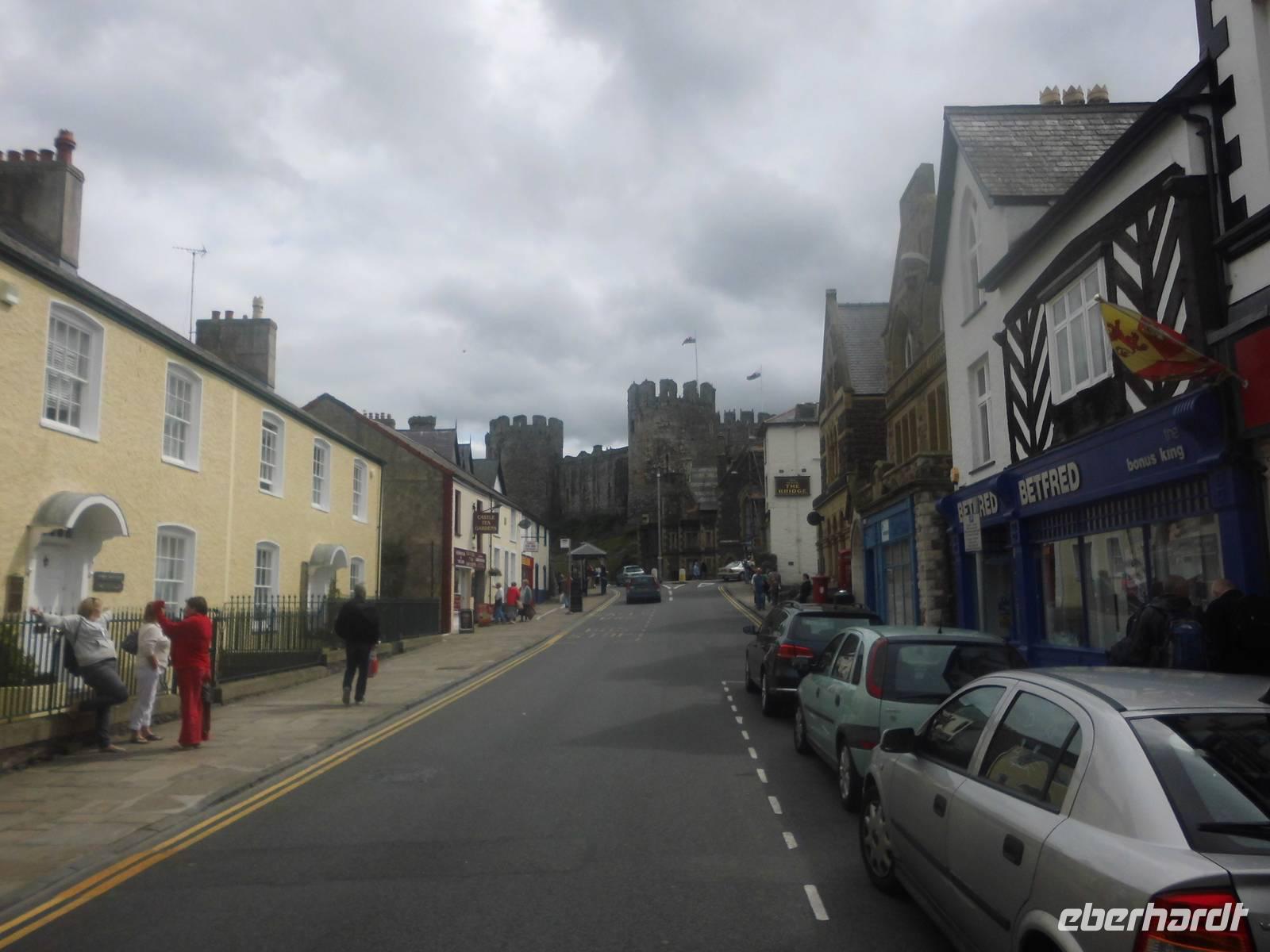 Conwy - Stadtblick zur Burg