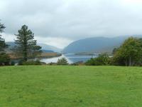 Berge, See, Grün, Blau, Braun in Glenveagh