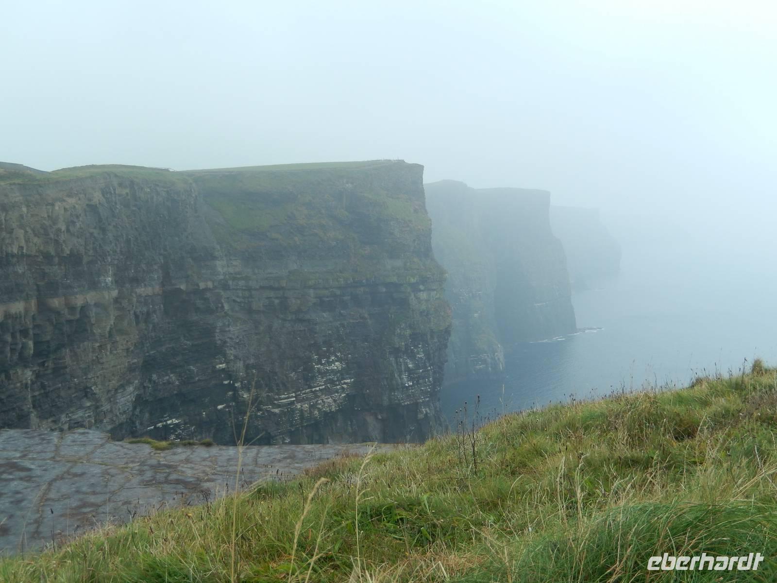 Die Cliffs of Moher im Nebel