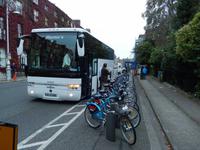 Leihfahrräder und unser Bus in Dublin