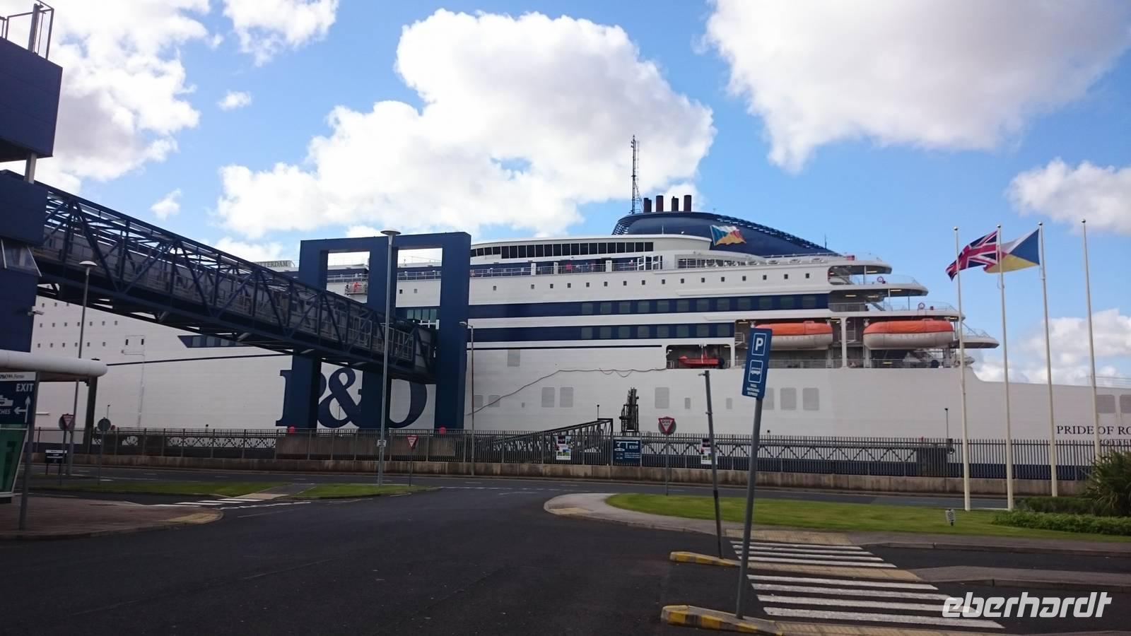 Unsere Fähre von Rotterdam nach Hull - Pride of Rotterdam