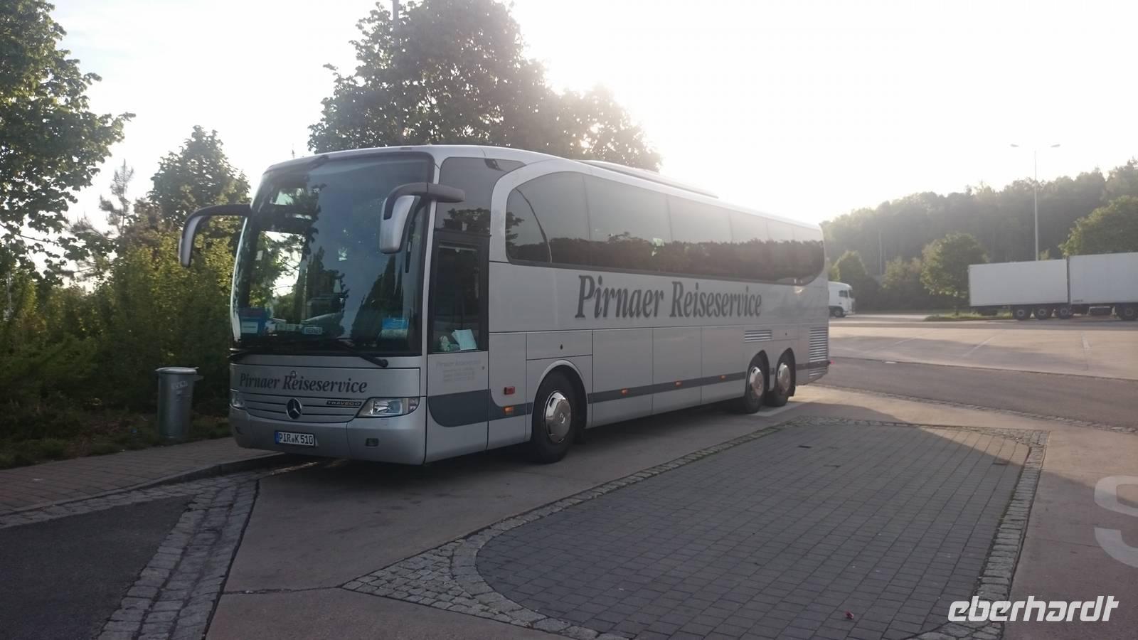 Auf der Hinfahrt