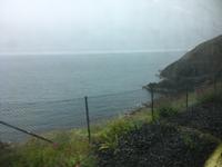Fahrt mit dem DART-Zug von Greystones nach Dublin