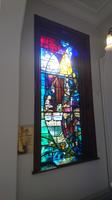 Irische Geschichte im City-Hall-Fenster Belfast