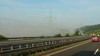 Selbst die Brandenburg ist verschwunden im Nebel