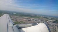 Über Dublin, auf dem Wege nach Hause