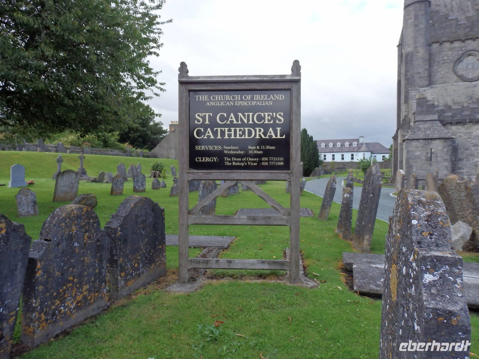 Der Friedhof neben der Cathedrale in Kilkenny
