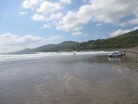 Man solle am Inch Beach schon auf die Flut achten