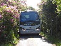 Mitunter sind die Strassen eng....