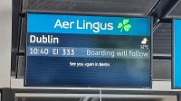Flug nach Dublin