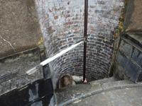 Abstieg vom Turm