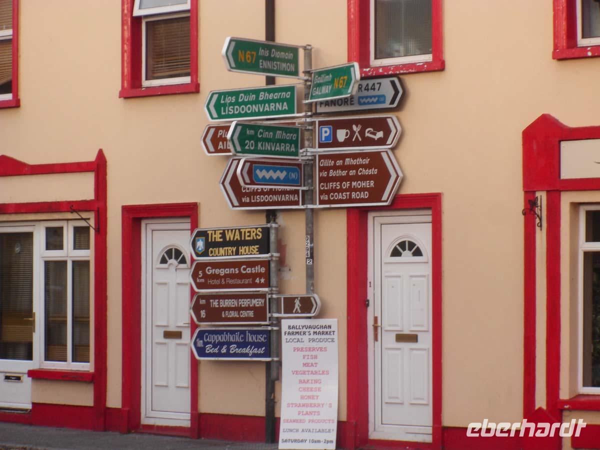 Hinweise in Ballyvaughan