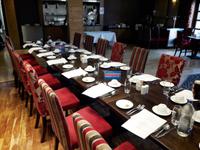 Unsrere Tafel im ersten Hotel in Carrickfergus