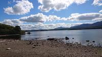 Wolken, Strand, Wasser, Berge, Natur pur