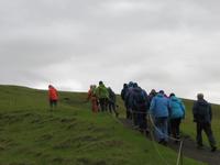 20.06.2016: Kleine Wanderung oberhalb der Schlucht Fjadrargljufur im Katla Geopark