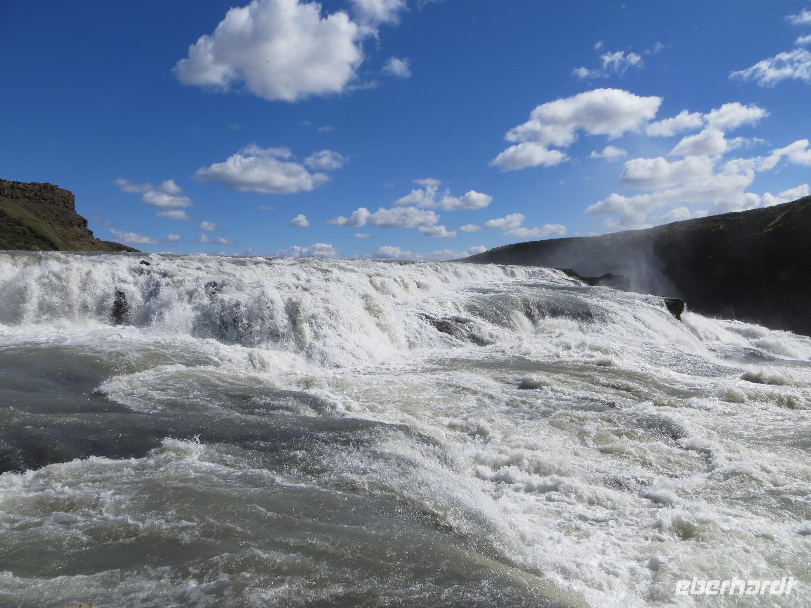 22.06.2016: am Goldenen Wasserfall - Gullfoss
